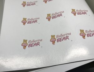 Ballerina Bear Stickers